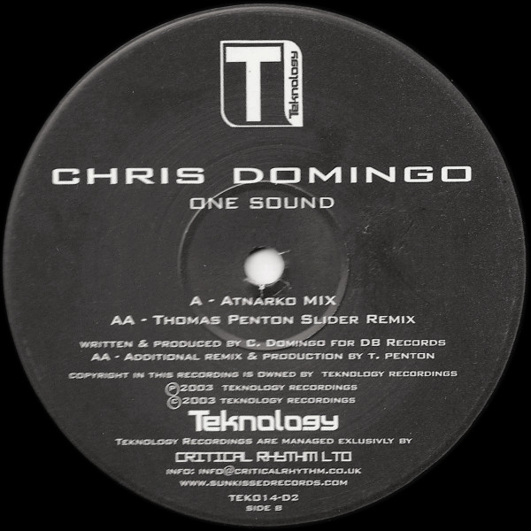 Chris Domingo - One Sound | Teknology (TEK014-D2)