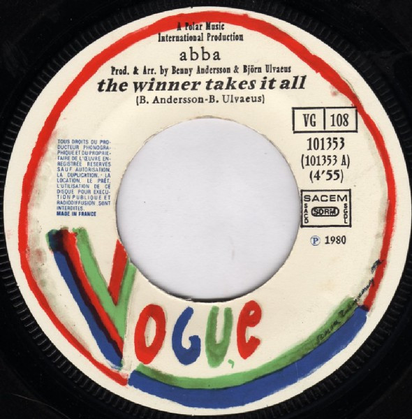 ABBA - The Winner Takes It All / Elaine | Vogue (101353) - 3