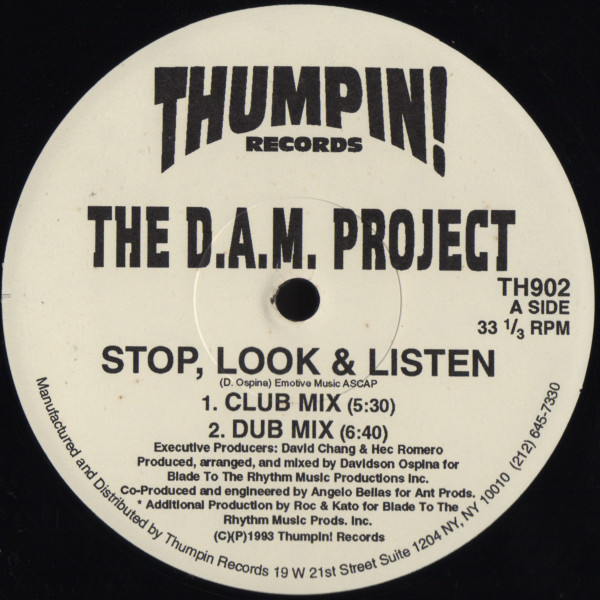 The D.A.M. Project - Stop, Look & Listen | Thumpin! Records (TH902) - main The D.A.M. Project - Stop, Look & Listen | Thumpin! Records (TH902) - main