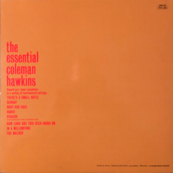 Coleman Hawkins - The Essential Coleman Hawkins | Verve Records (2304 537) - 3