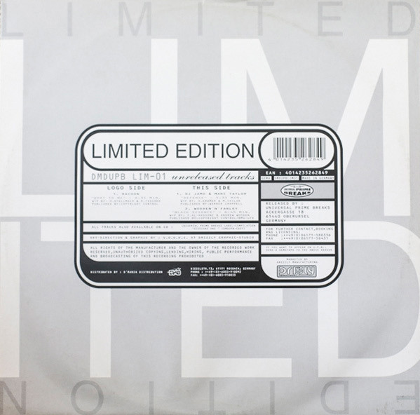 Various - Unreleased UPB Tracks | Universal Prime Breaks (DMDUPB LIM-01) - 2
