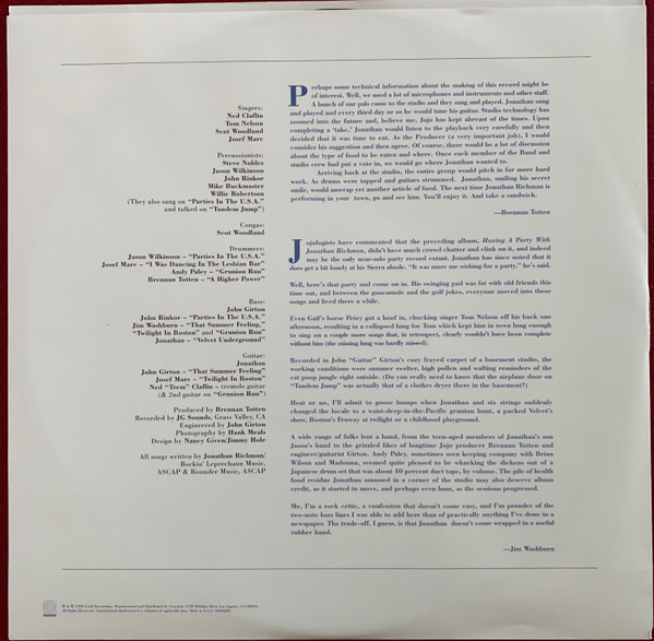 Jonathan Richman - I, Jonathan | Craft Recordings (CR00283) - 4