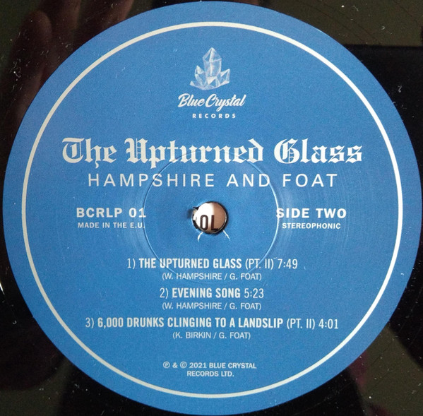 Warren Hampshire and Greg Foat - The Upturned Glass | Blue Crystal Records (BCRLP01) - 4