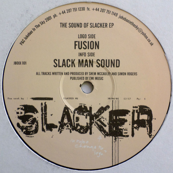 Slacker - The Sound Of Slacker EP | Jukebox In The Sky (JBOXX 001)