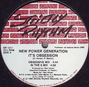 The New Power Generation - It's Obsession | Strictly Rhythm (SR 1211)