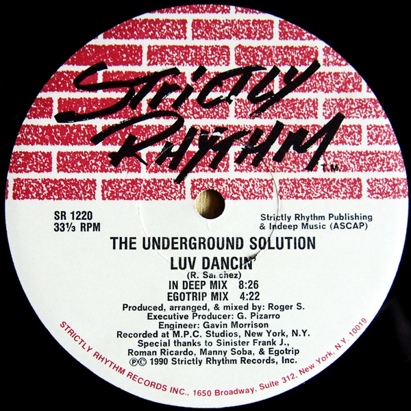Underground Solution - Luv Dancin' | Strictly Rhythm (SR 1220)
