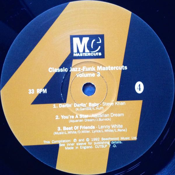 Various - Classic Jazz-Funk Mastercuts Volume 3 | Mastercuts (CUTSLP 7) - 8