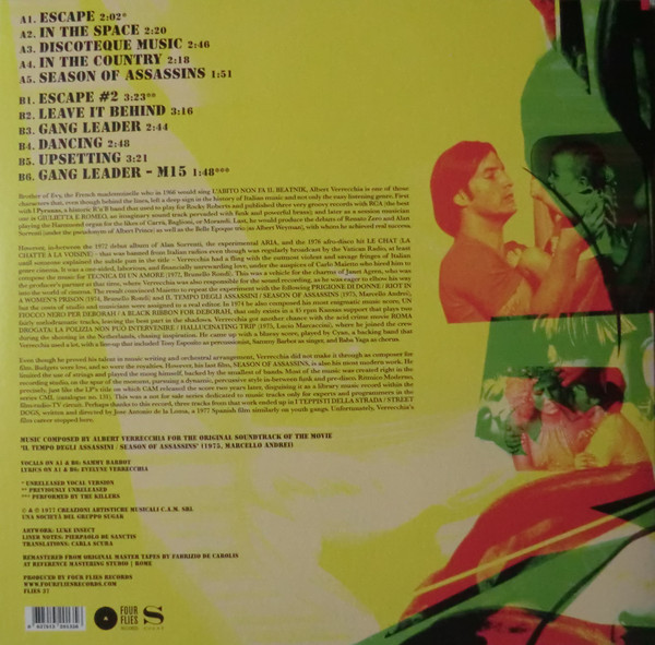 Albert Verrecchia - Il Tempo Degli Assassini | Four Flies Records (FLIES 37) - 2 Albert Verrecchia - Il Tempo Degli Assassini | Four Flies Records (FLIES 37) - 2