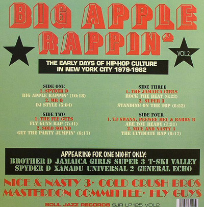 Various - Big Apple Rappin' Vol. 2 | Soul Jazz Records (SJR LP125 VOL2) - 2 Various - Big Apple Rappin' Vol. 2 | Soul Jazz Records (SJR LP125 VOL2) - 2