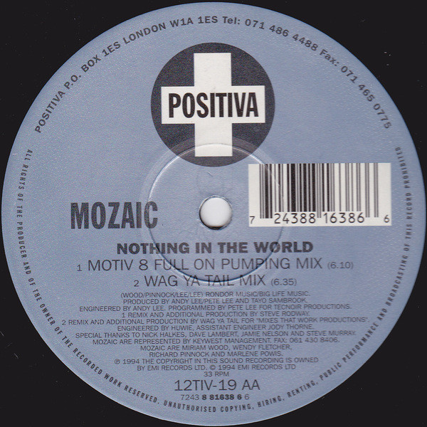 Mozaic - Nothing In The World | Positiva (12TIV-19) - 4