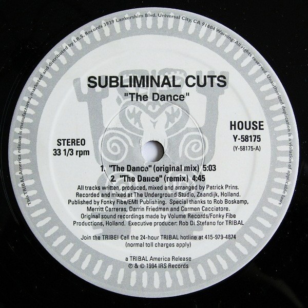 Subliminal Cuts - The Dance | TRIBAL America (Y-58175) - 3
