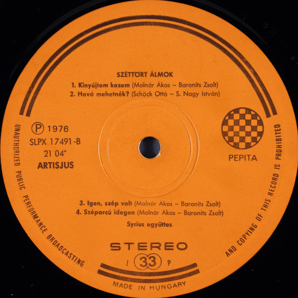 Syrius - Széttört Álmok | Pepita (SLPX 17491) - 4