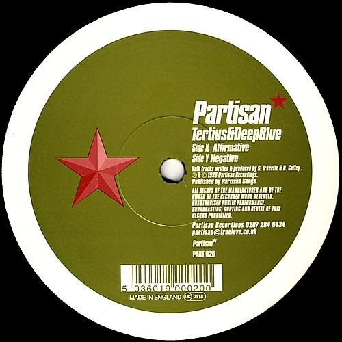 Tertius & Deep Blue - Affirmative / Negative | Partisan (PART 020)