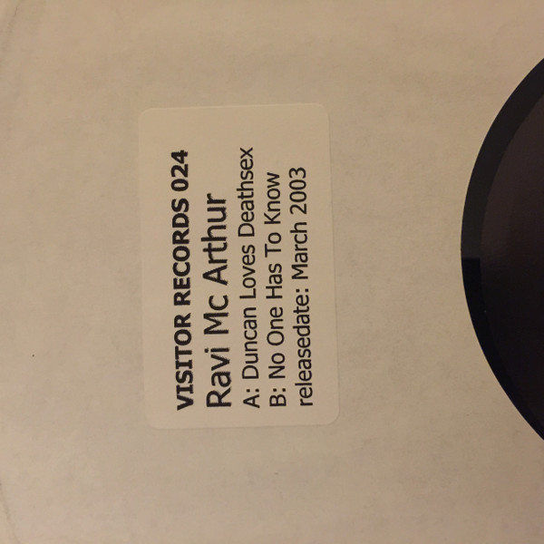 Ravi McArthur - Duncan Loves Deathsex | Visitors Records (VISITOR 024) - 2 Ravi McArthur - Duncan Loves Deathsex | Visitors Records (VISITOR 024) - 2