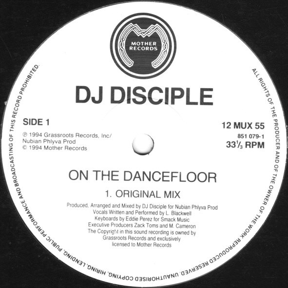 DJ Disciple - On The Dancefloor (Remix) | Mother Records (12 MUX 55)