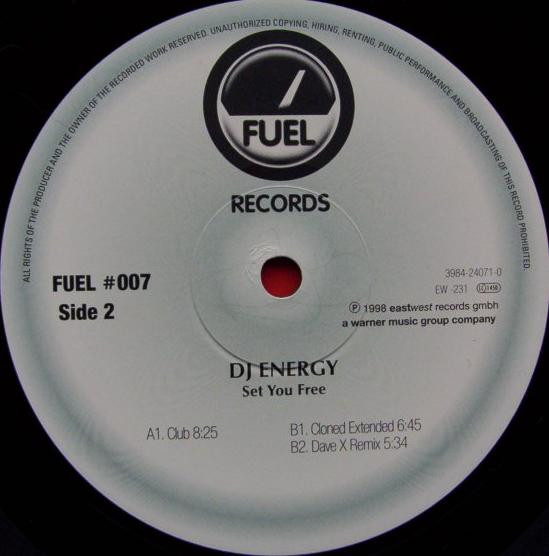 DJ Energy - Set You Free (Energy 98) | Fuel Records (FUEL #007) - 3