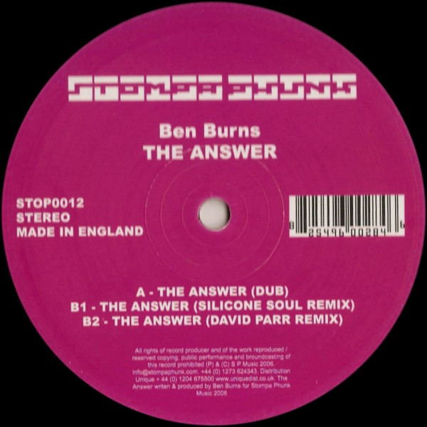 Ben Burns - The Answer | Stompa Phunk Music (STOP0012) - main
