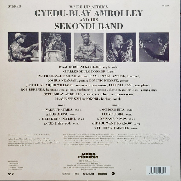 Gyedu Blay Ambolley And His Sekondi Highlife Band - Wake Up Afrika | Agogo Records (AR 167 VL) - 2