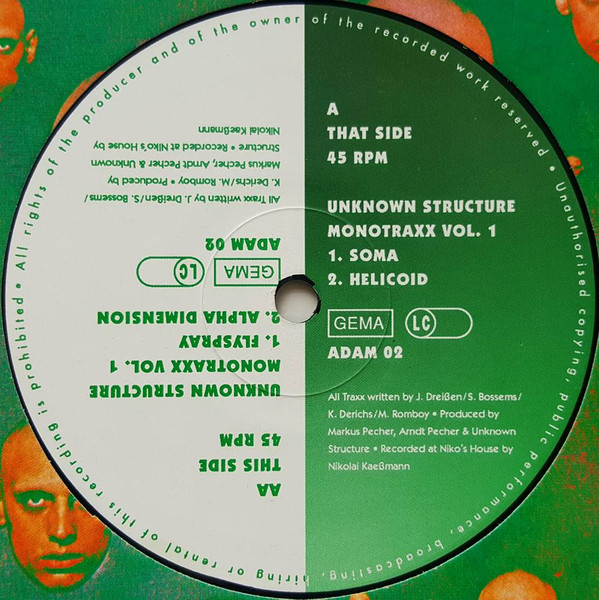 Unknown Structure - Monotraxx Vol. 1 | Adam & Eve Records (ADAM 02)