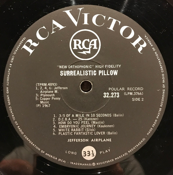 Jefferson Airplane - Surrealistic Pillow | RCA Victor (32-273) - 4