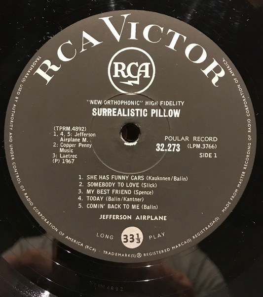 Jefferson Airplane - Surrealistic Pillow | RCA Victor (32-273) - 3