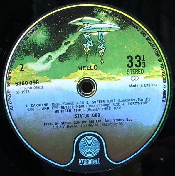 Status Quo - Hello! | Vertigo (6360 098) - 4 Status Quo - Hello! | Vertigo (6360 098) - 4