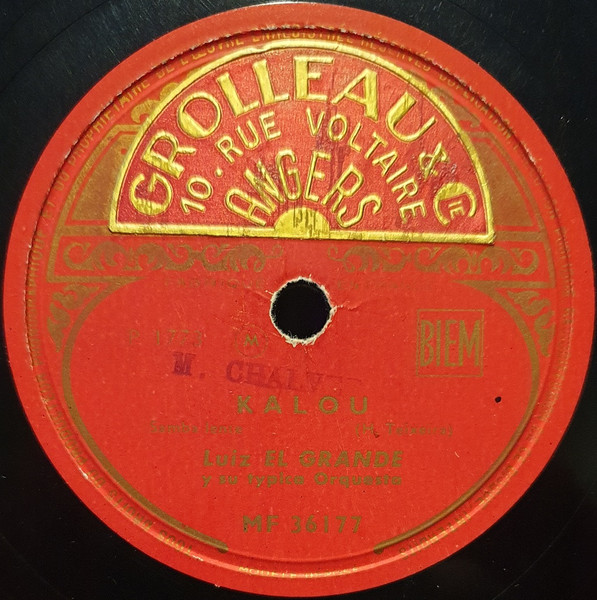 Luiz El Grande E La Sua Orchestra Tipica - El Negro Zumbon / Kalou | Decca (MF 36177) - 2