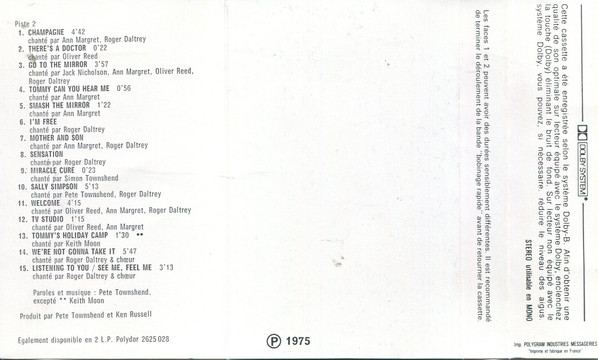 Various - Tommy (Original Soundtrack Recording) | Polydor (3500 117) - 3 Various - Tommy (Original Soundtrack Recording) | Polydor (3500 117) - 3
