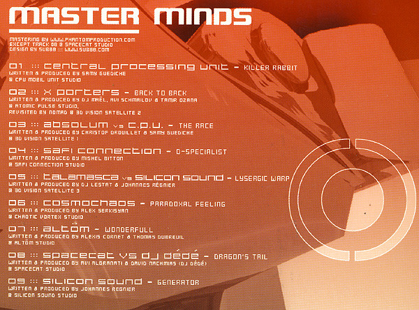 Various - Master Minds | 3D Vision (3DV CD 015) - 2
