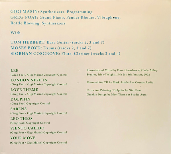 Greg Foat & Gigi Masin - Dolphin | Strut (STRUT311CD) - 3 Greg Foat & Gigi Masin - Dolphin | Strut (STRUT311CD) - 3