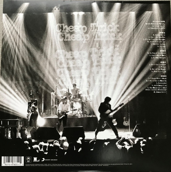 Cheap Trick - Are You Ready? Live 12/31/1979 | Epic (19075978311) - 2