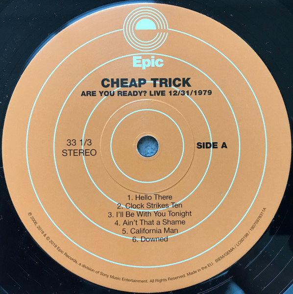 Cheap Trick - Are You Ready? Live 12/31/1979 | Epic (19075978311) - 3