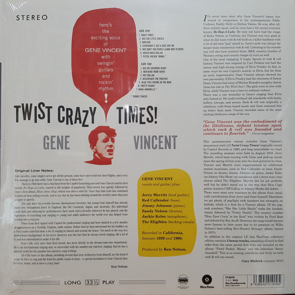 Gene Vincent - Twist Crazy Times | WaxTime (772076) - 2