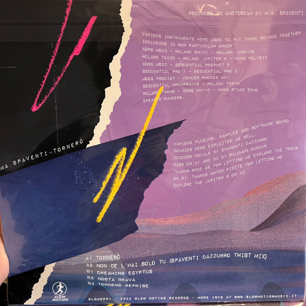 MarcoAntonio Spaventi - Tornerò | Slow Motion Records (SLOMO051) - main