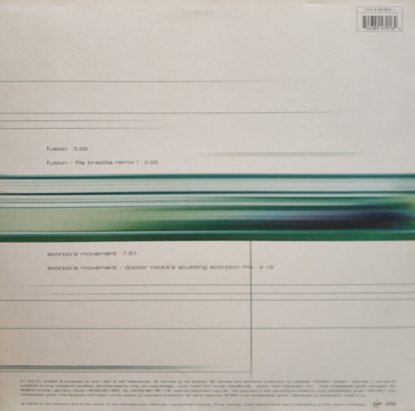 Sven Väth - Fusion / Scorpio's Movement | Virgin (7243 89479164) - 2
