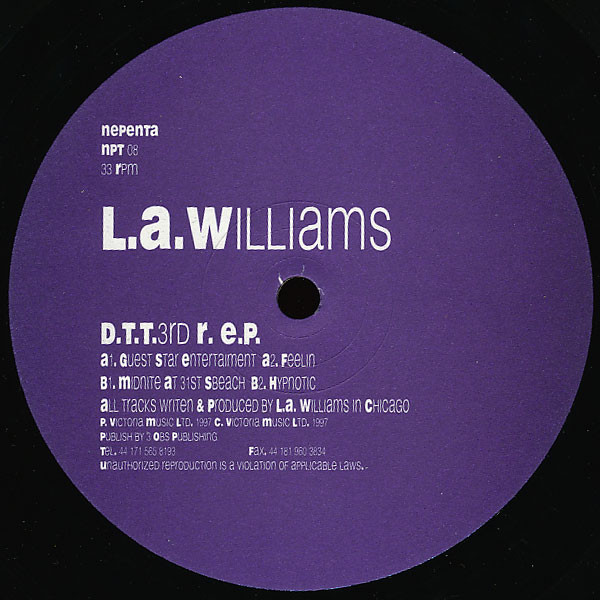 L.A. Williams - D.T.T. 3rd R. E.P. | Nepenta (NPT 08)