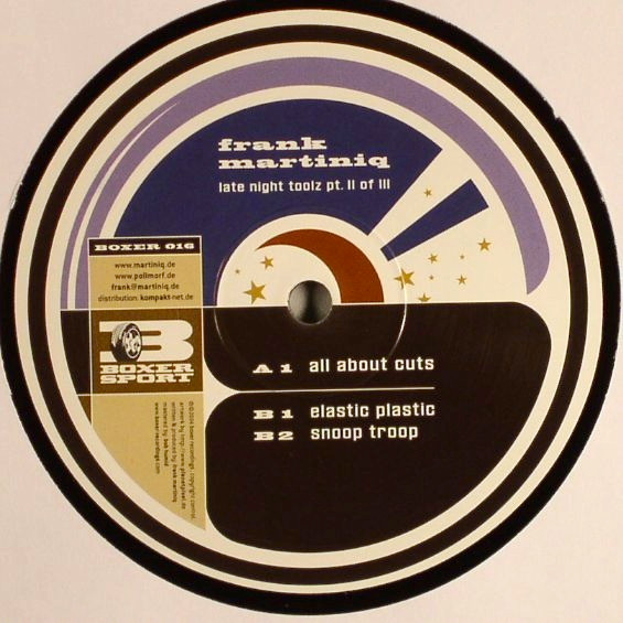 Frank Martiniq - Late Night Toolz Pt. II Of III | Boxer Recordings (BOXER 016) - 2