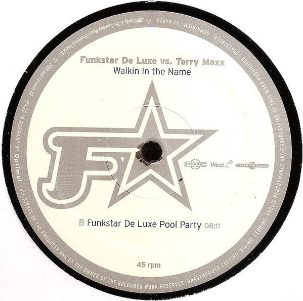 Funkstar De Luxe Vs. Terry Maxx - Walkin In The Name | Club Tools (0067370 CLU) - main