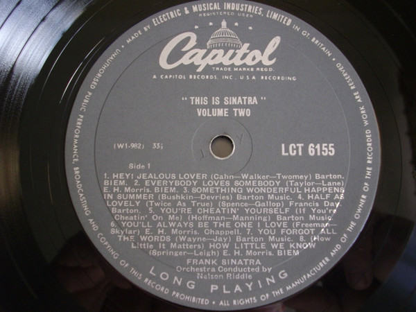 Frank Sinatra - This Is Sinatra Volume Two | Capitol Records (LCT 6155) - 4 Frank Sinatra - This Is Sinatra Volume Two | Capitol Records (LCT 6155) - 4