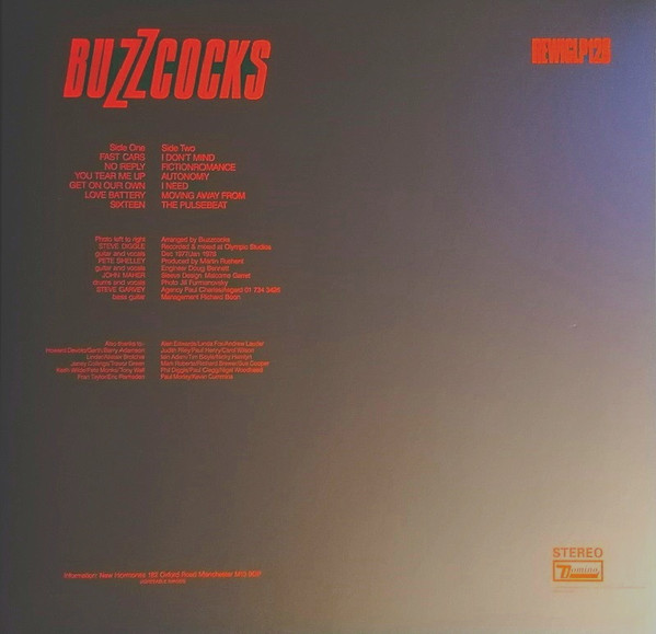 Buzzcocks - Another Music In A Different Kitchen | Domino (REWIGLP126) - 2