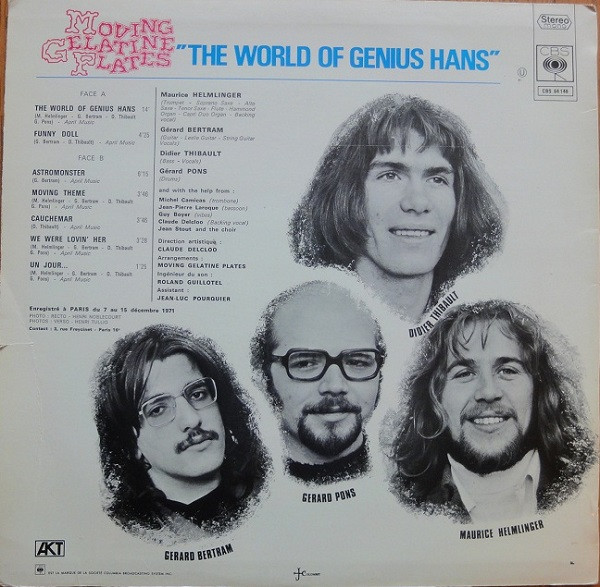 Moving Gelatine Plates - The World Of Genius Hans | CBS (CBS 64146) - 2 Moving Gelatine Plates - The World Of Genius Hans | CBS (CBS 64146) - 2