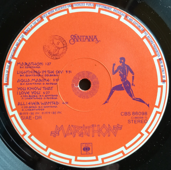 Santana - Marathon | CBS (CBS 86098) - 4