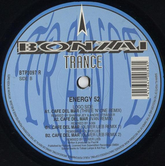 Energy 52 - Cafe Del Mar | Bonzai Trance Progressive (BTP3097 R)