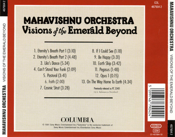 Mahavishnu Orchestra - Visions Of The Emerald Beyond | Columbia (467904 2) - 2