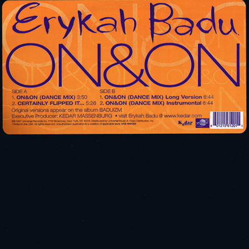 Erykah Badu - On & On (Dance Mix) | Universal Records (U12 56120) - main Erykah Badu - On & On (Dance Mix) | Universal Records (U12 56120) - main