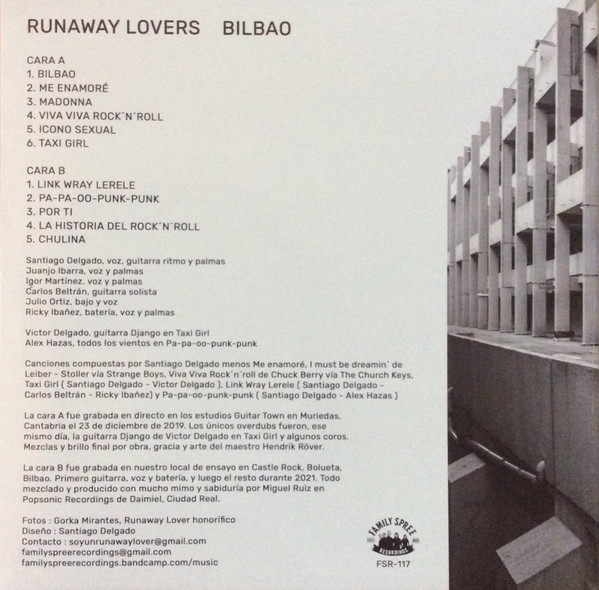 Santiago Delgado Y Los Runaway Lovers - Bilbao | Family Spree Recordings (FSR-117) - 2