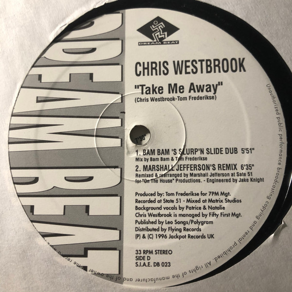 Chris Westbrook - Take Me Away | Dream Beat (DB 023) - 2
