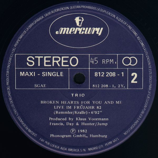 Trio - Boom Boom | Mercury (812 208-1) - 4