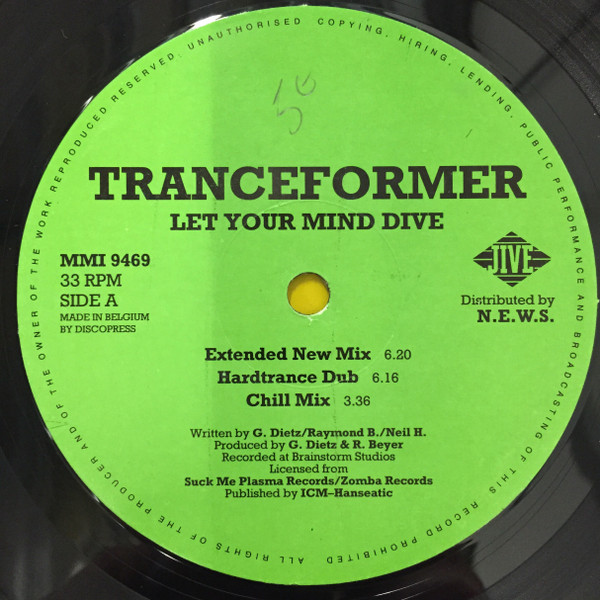 Tranceformer - Let Your Mind Dive | Music Man Records (MMI 9469) - main
