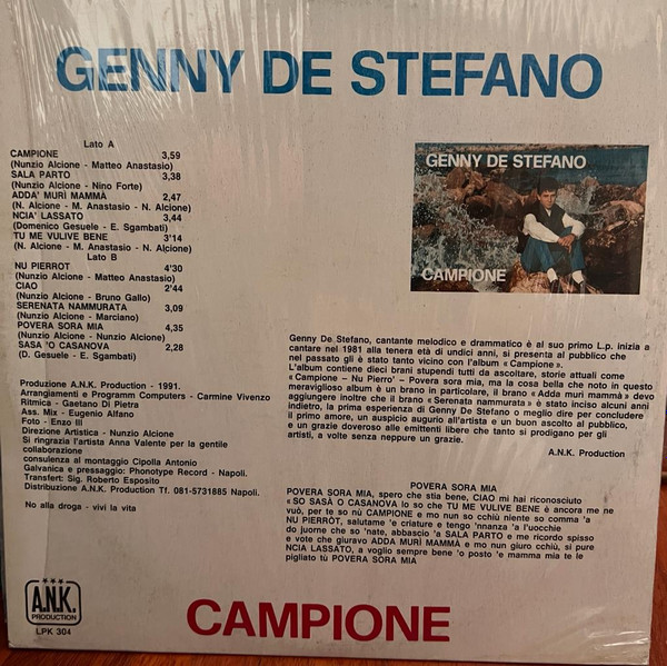 Genny De Stefano - Campione | A.N.K. Production (LPK 304) - 2